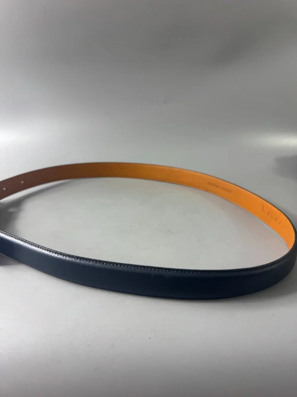Lauren Ralph Lauren Navy Blue Leather belt, Size XL